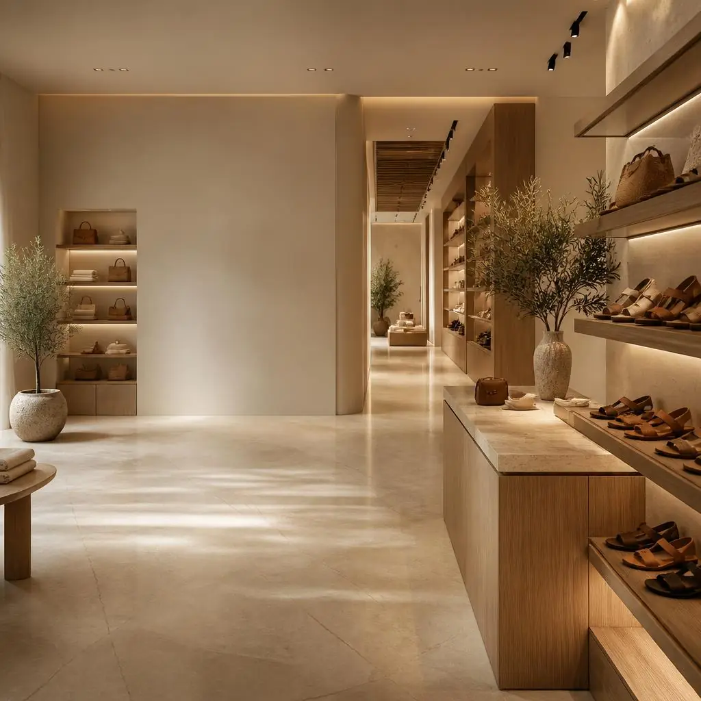 Avelon luxury footwear store featuring premium sandals and elegant collections